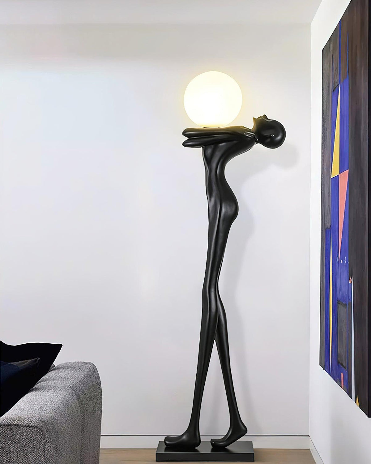 Ersolion Sculptural Fiberglass Floor Lamp
