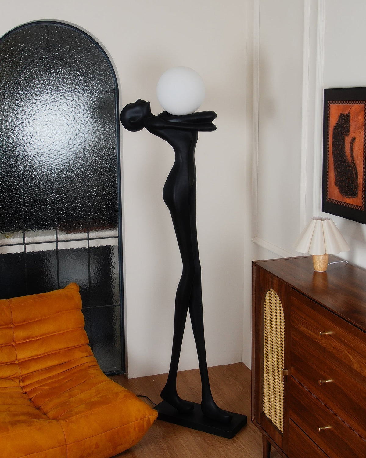 Ersolion Sculptural Fiberglass Floor Lamp