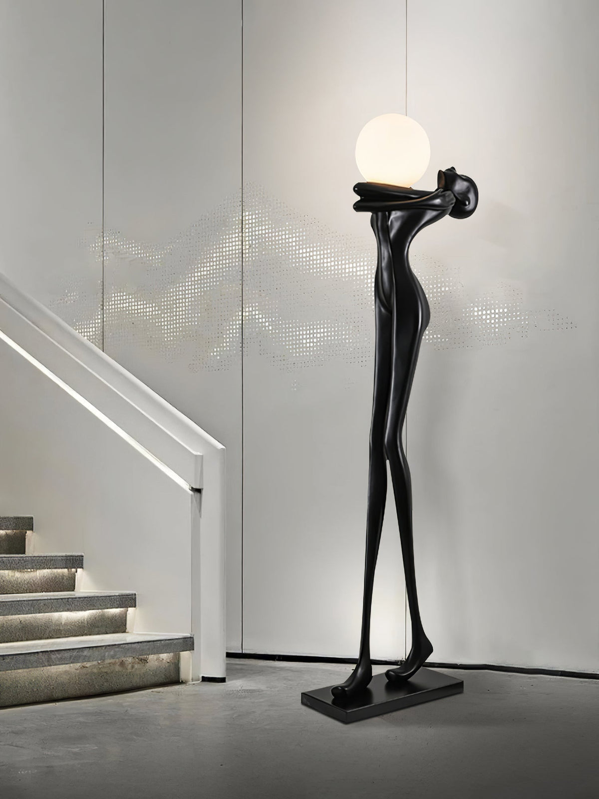 Ersolion Sculptural Fiberglass Floor Lamp
