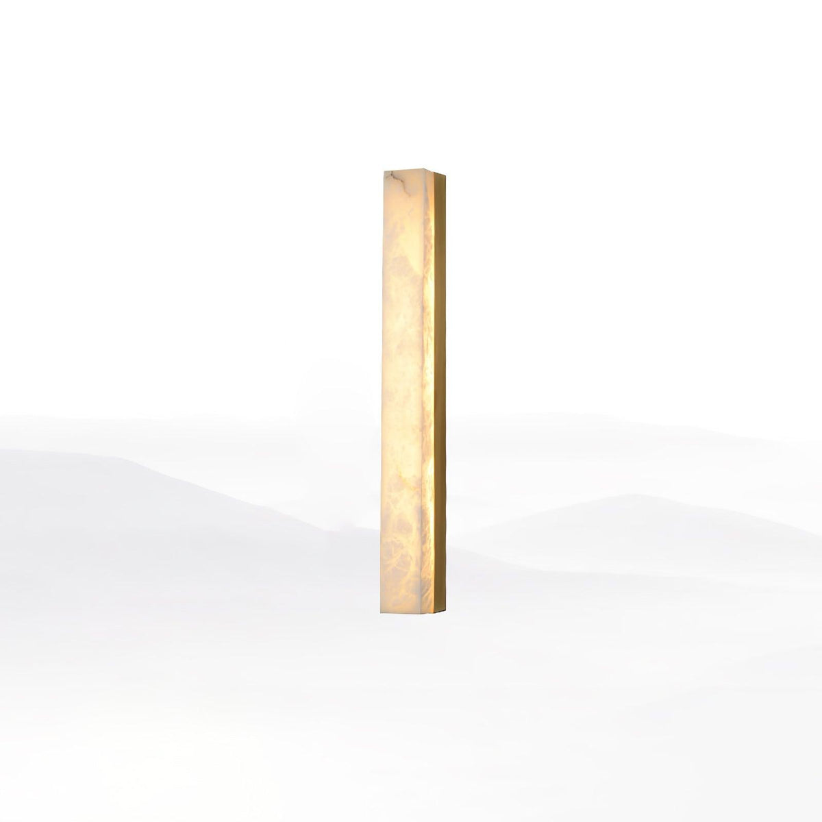 Nivearia Minimalist Alabaster Wall Lamp Rectangular