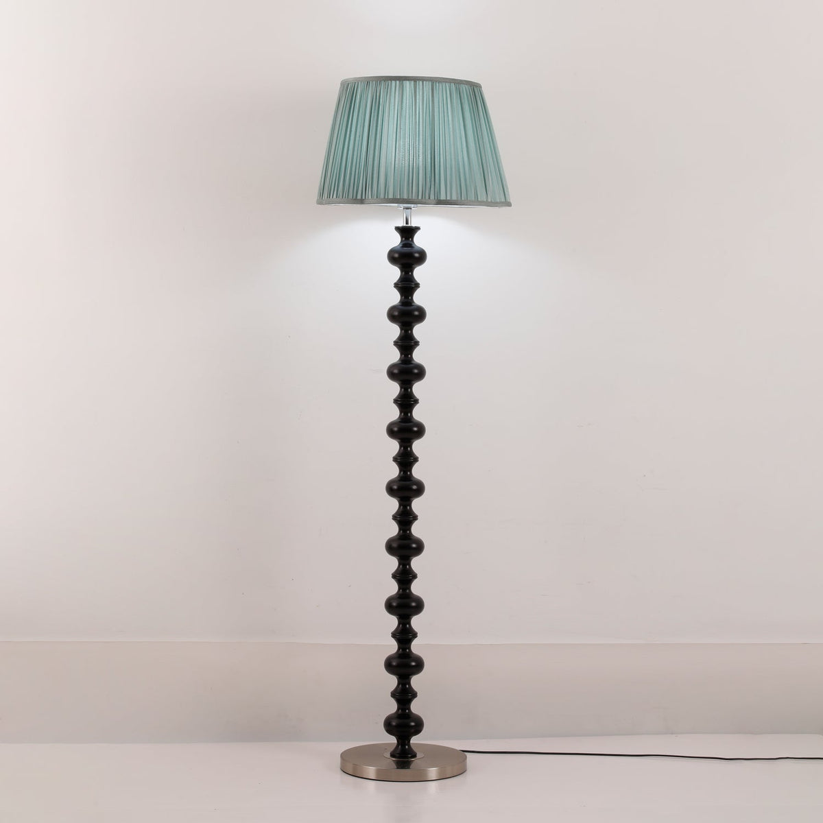 Rinivaine Wood Fabric Floor Lamp