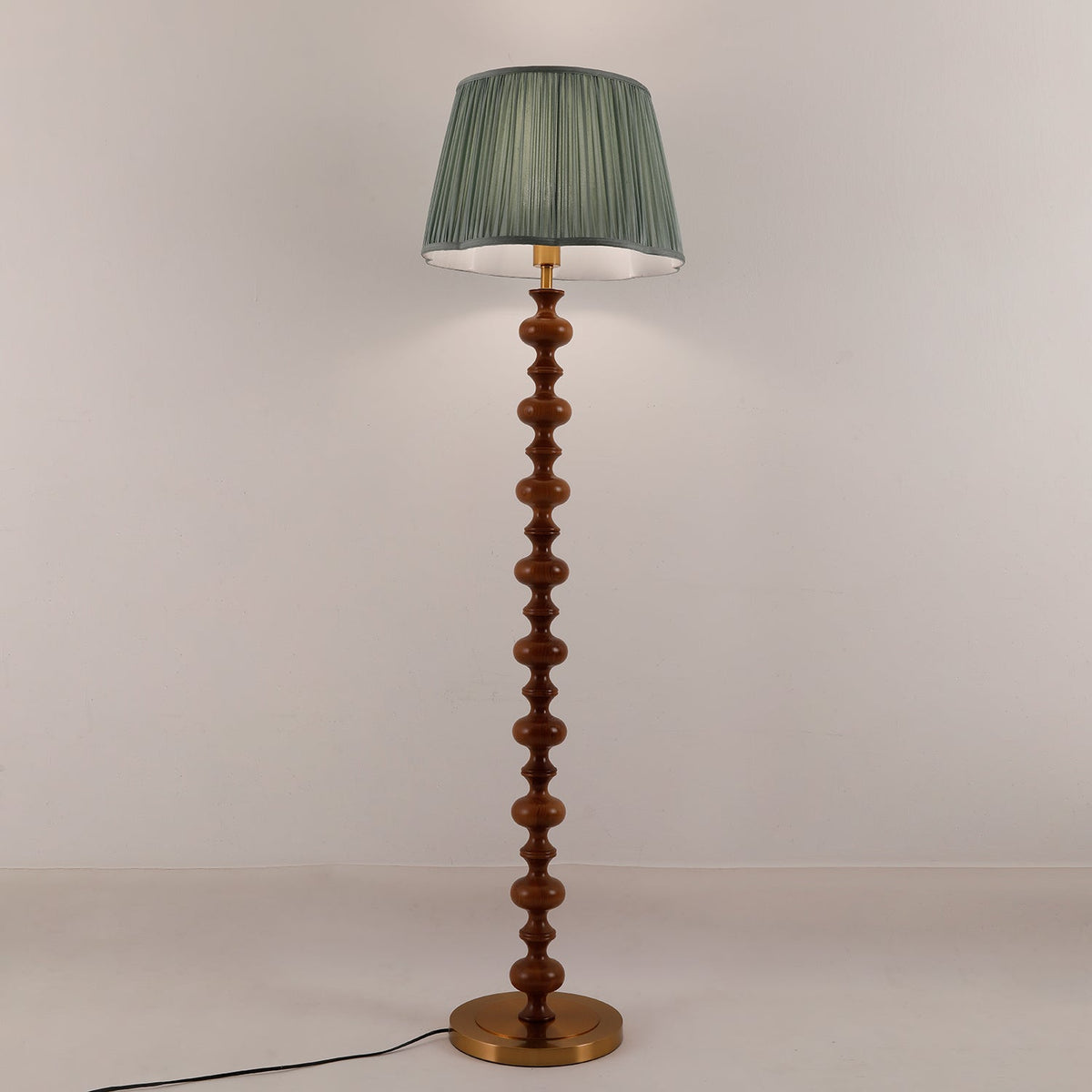 Rinivaine Wood Fabric Floor Lamp