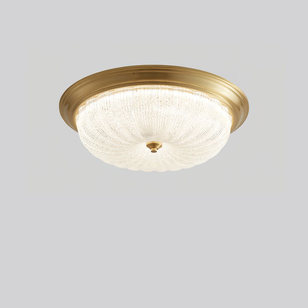 Nyrinis Traditional Classic Brass Glass Ceiling Light