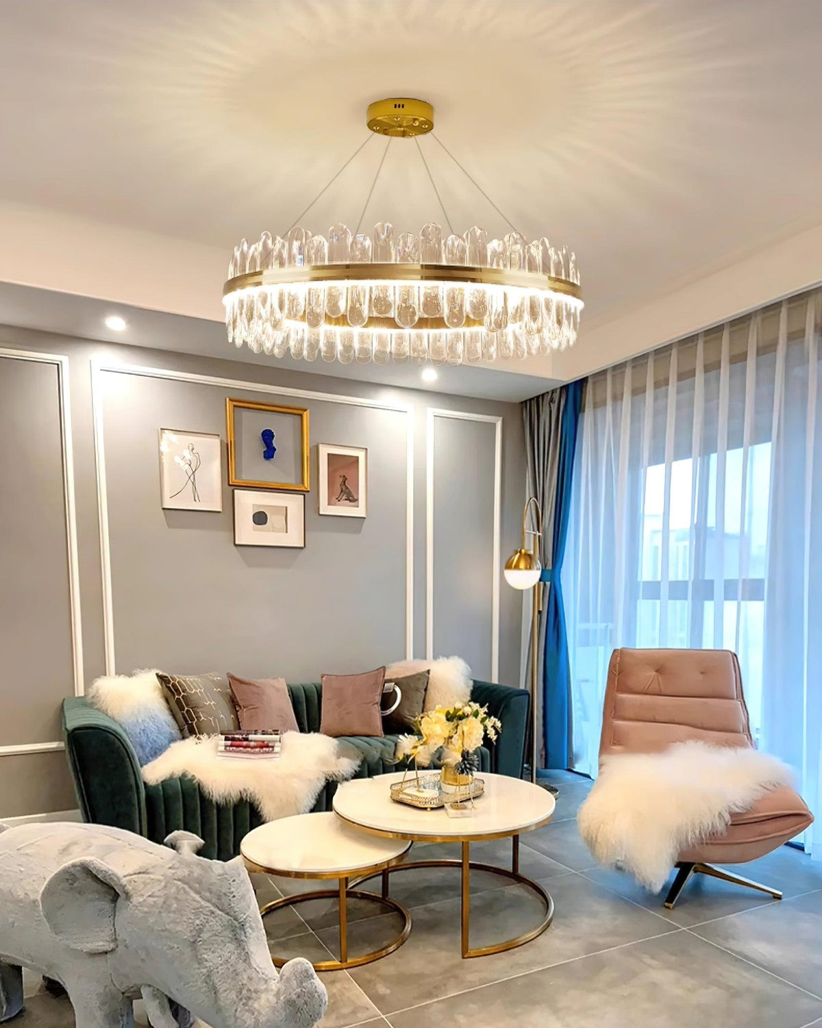 Xoriel Postmodern Luxury Crystal Chandelier