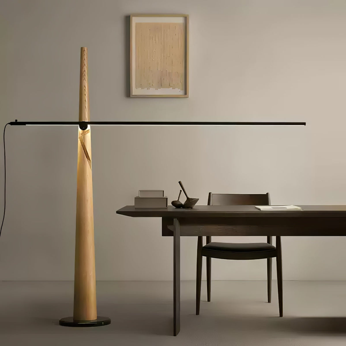 Ovelila Minimalist Wood Floor Lamp