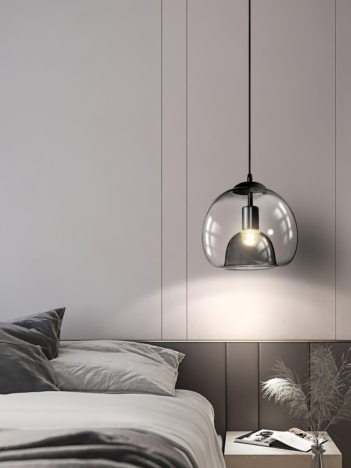 Qev Nordic Art Pearl Glass Pendant Lamp