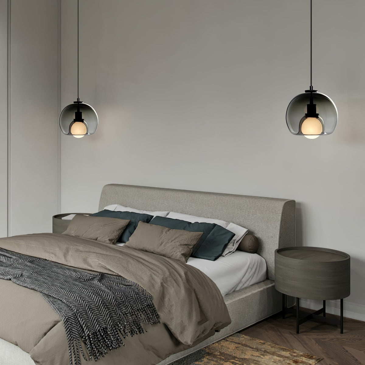 Neritha Glass Contemporary Pendant Light