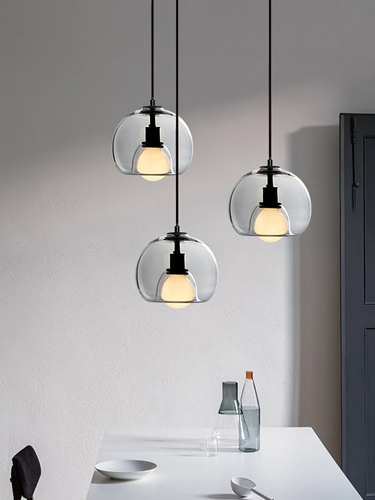 Neritha Glass Contemporary Pendant Light