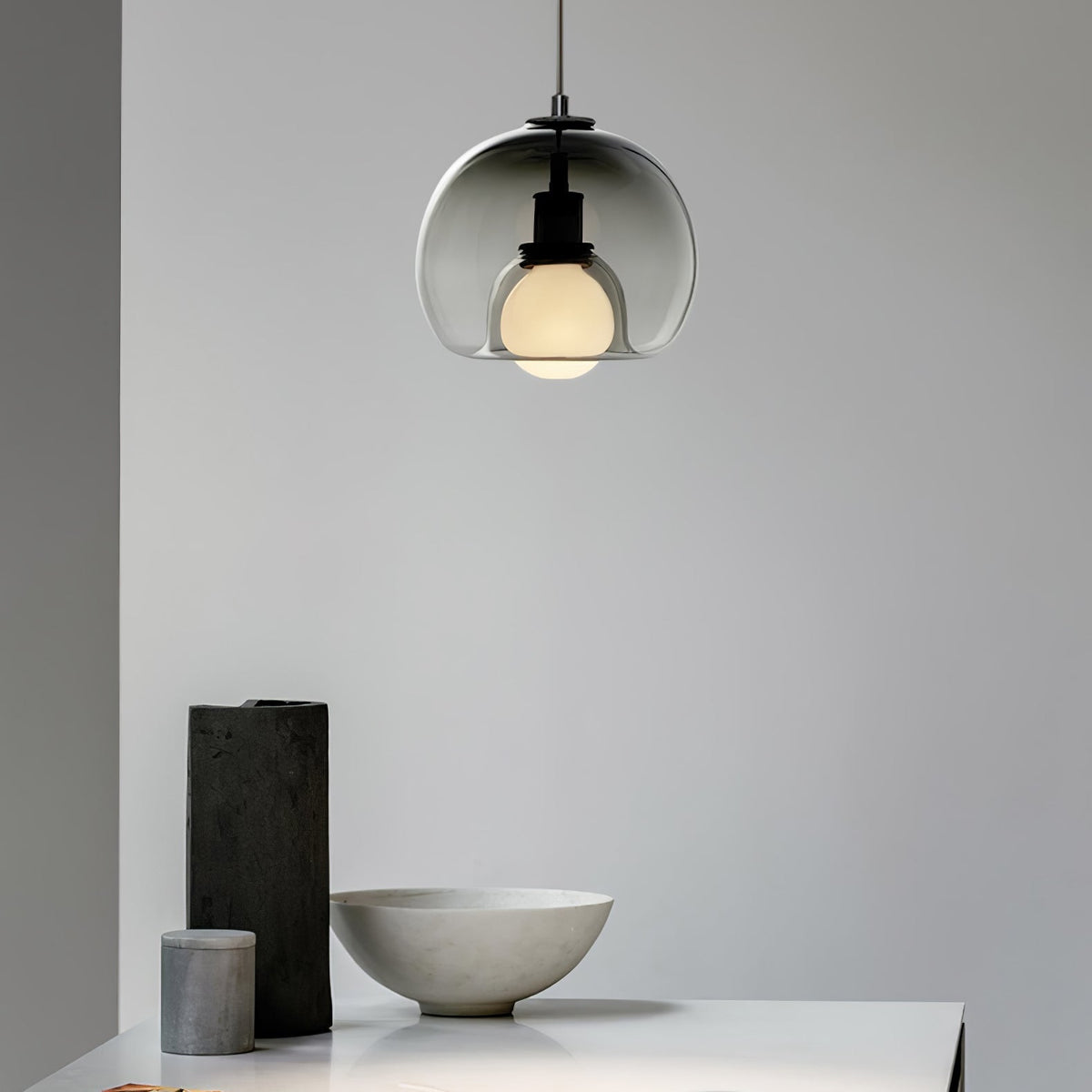 Neritha Glass Contemporary Pendant Light