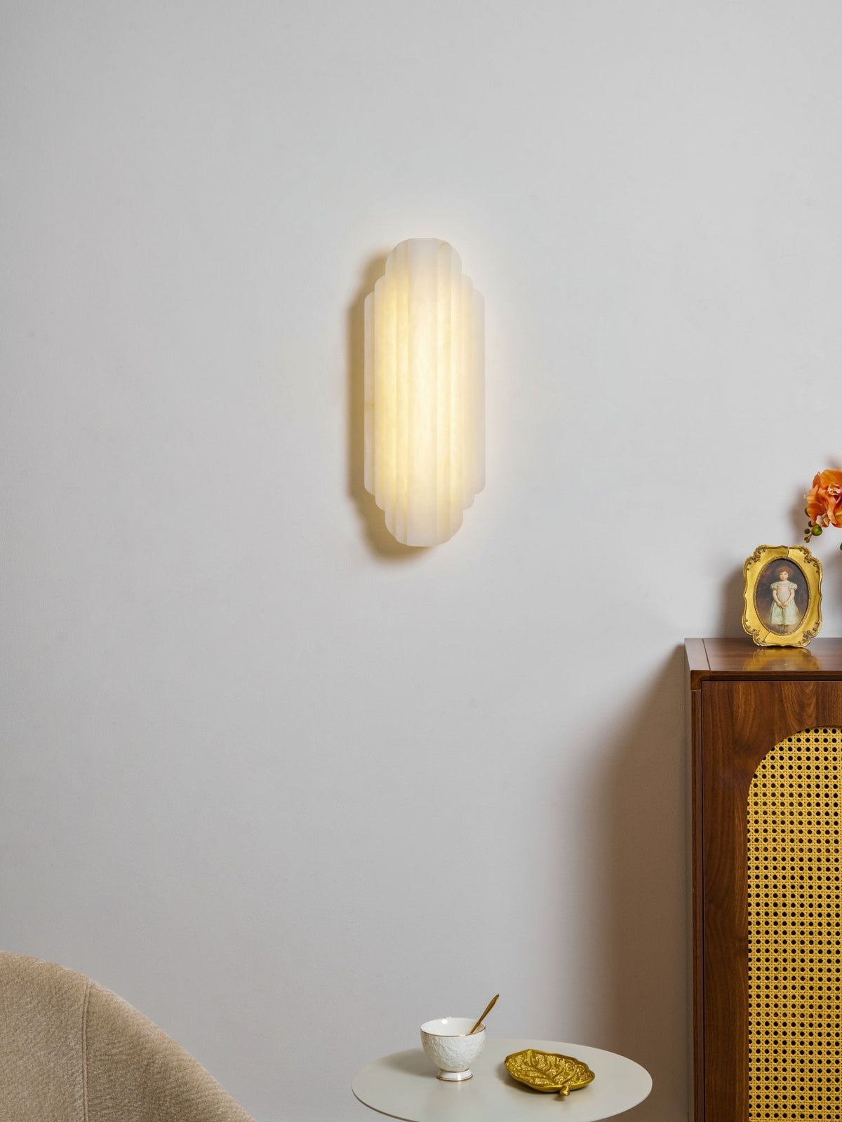Idasha Alabaster Indoor Wall Light