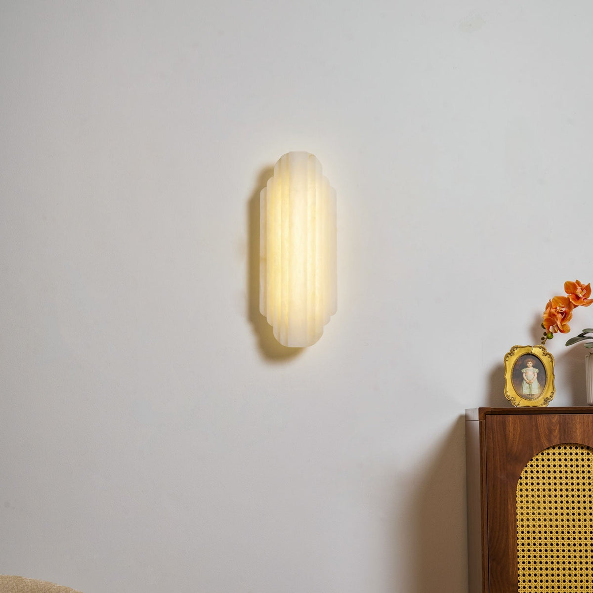 Idasha Alabaster Indoor Wall Light