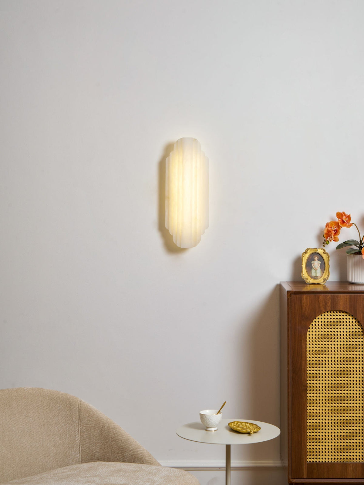 Idasha Alabaster Indoor Wall Light