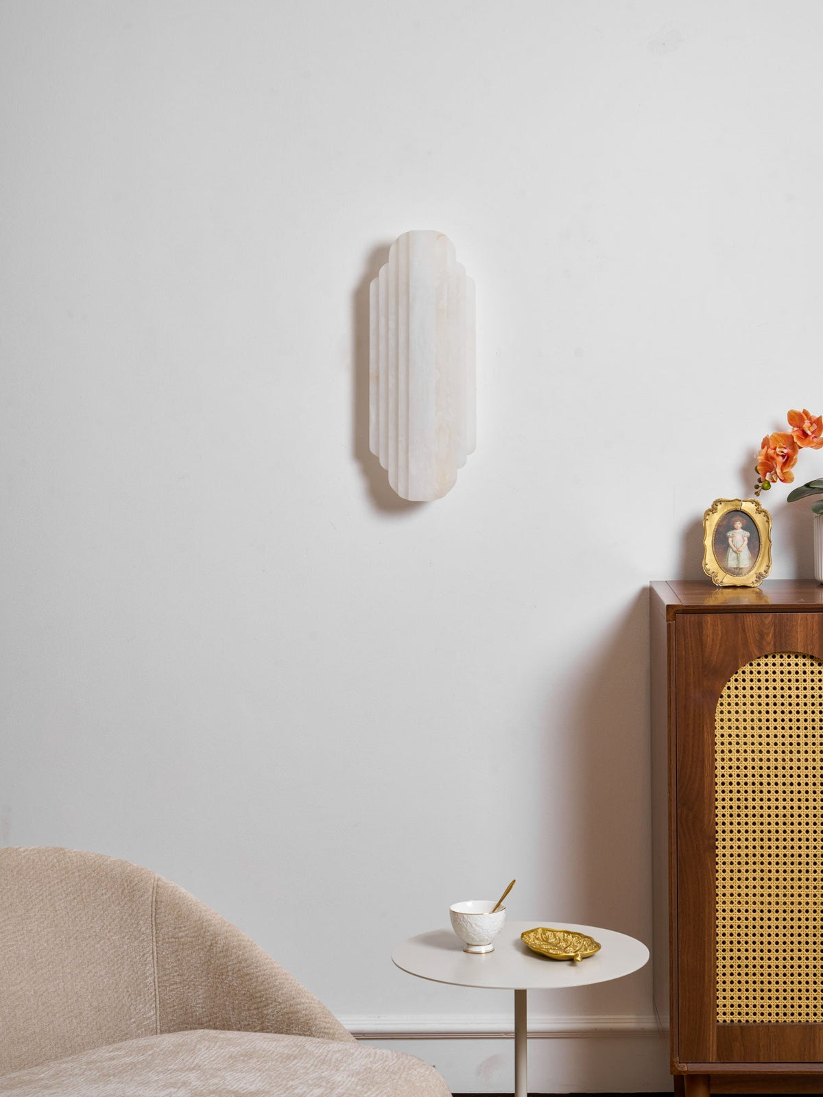 Idasha Alabaster Indoor Wall Light