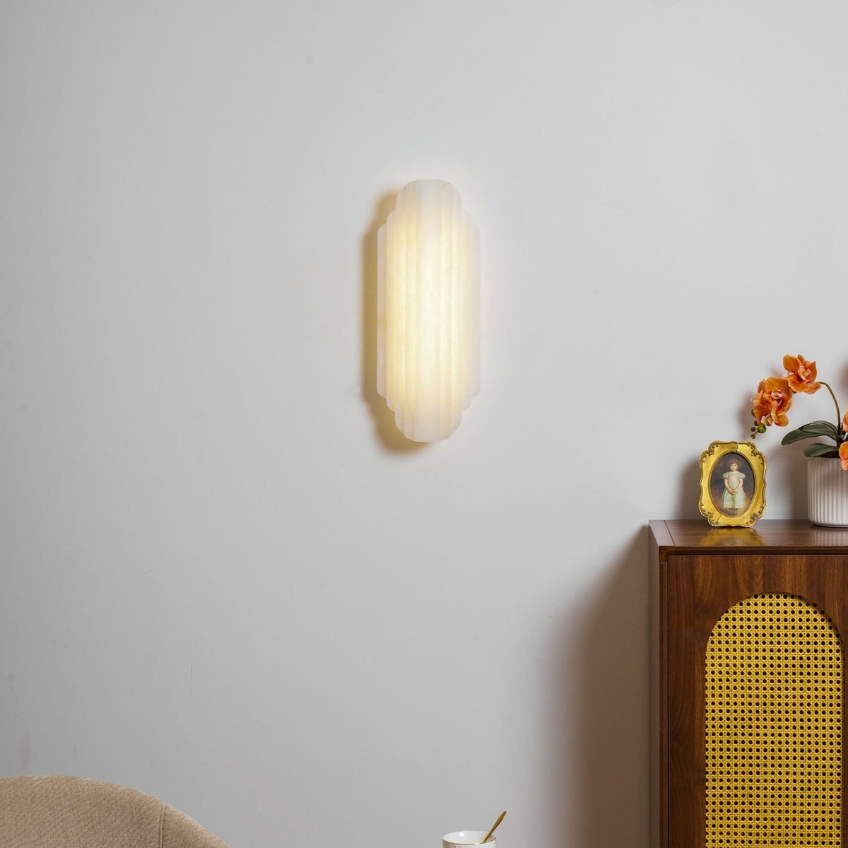 Idasha Alabaster Indoor Wall Light