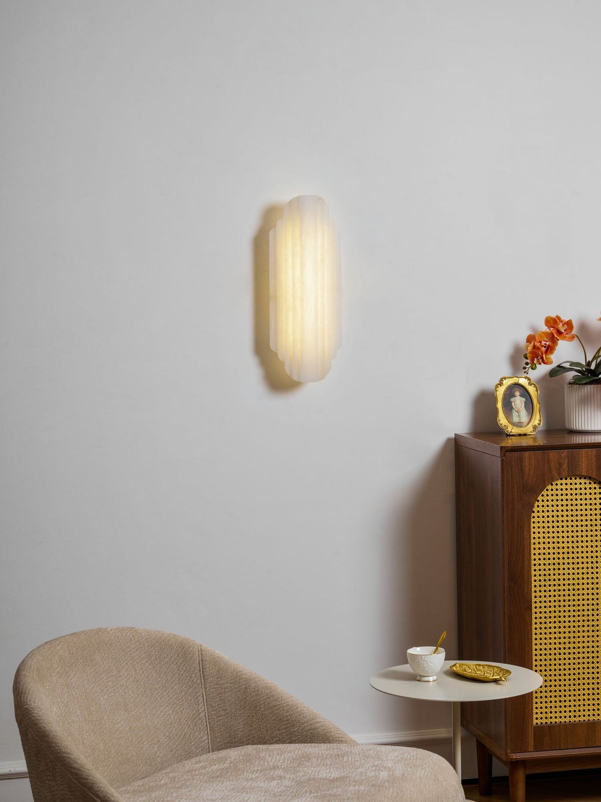 Idasha Alabaster Indoor Wall Light