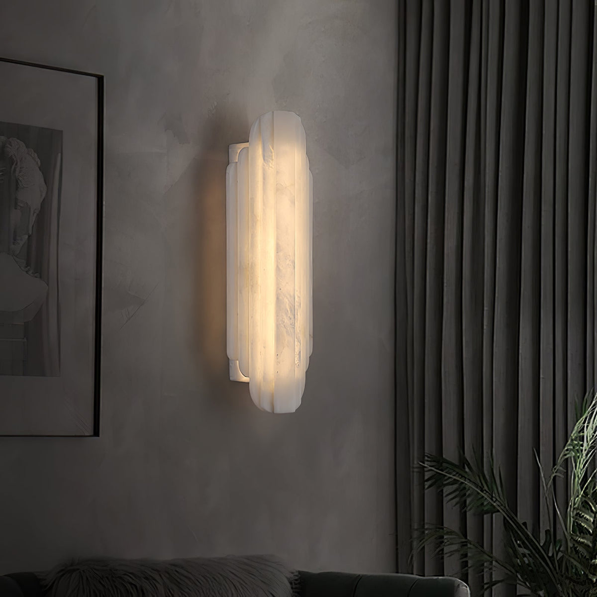Idasha Alabaster Indoor Wall Light