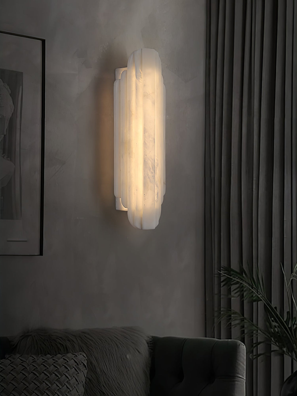 Idasha Alabaster Indoor Wall Light
