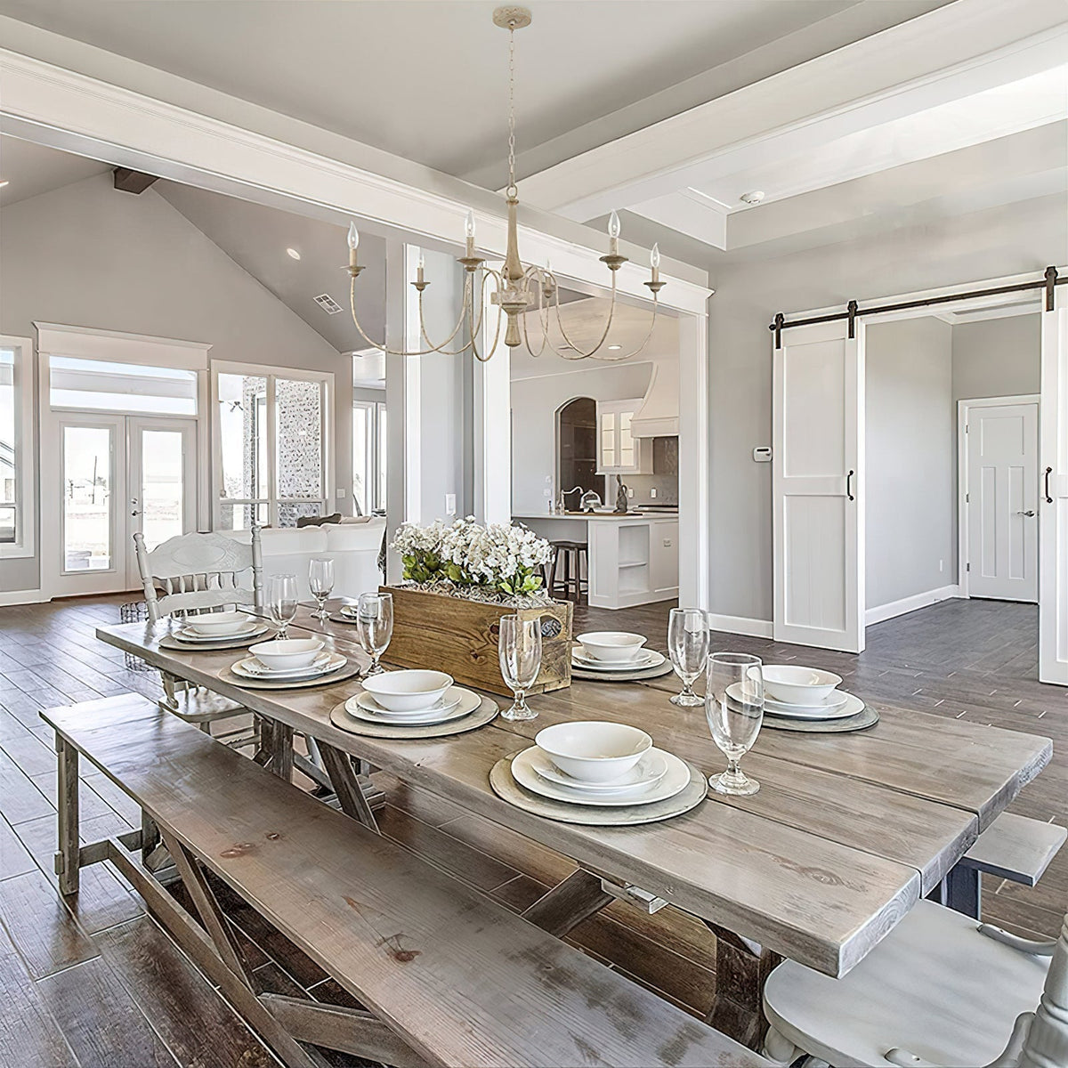 Barnwood Chandelier