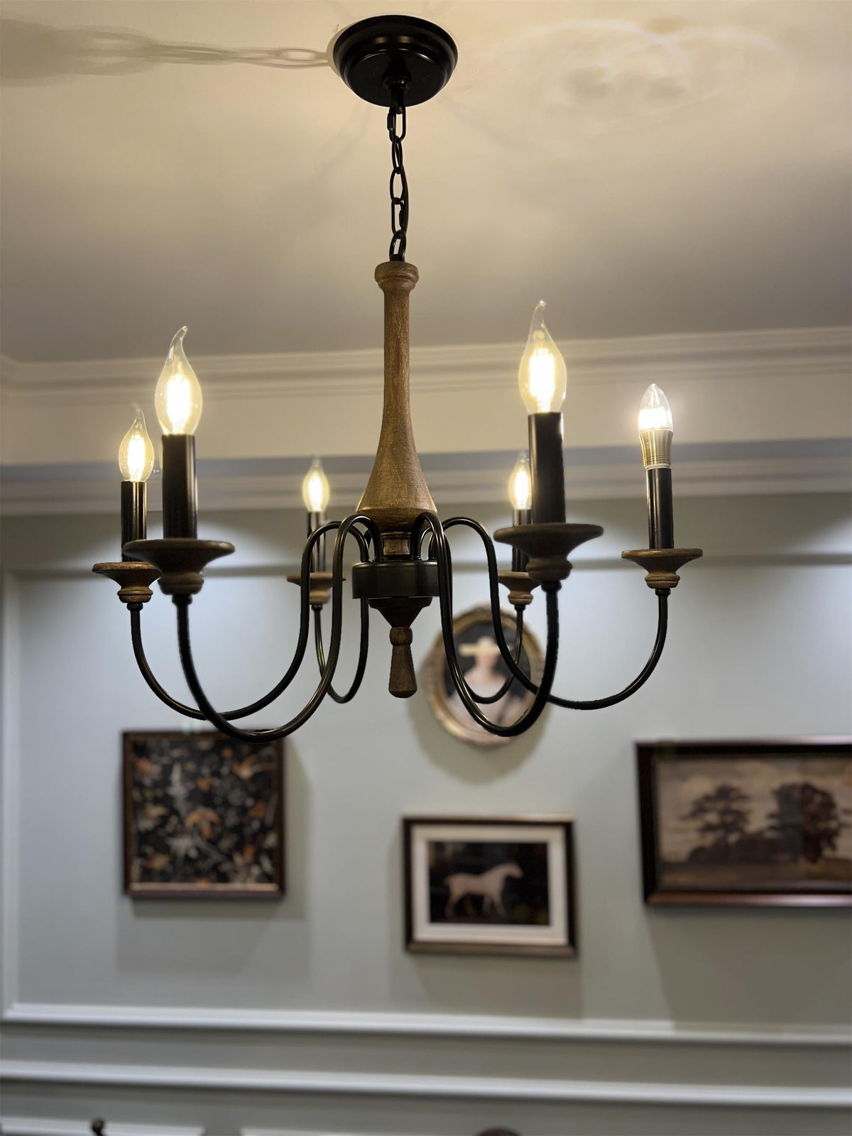 Barnwood Chandelier