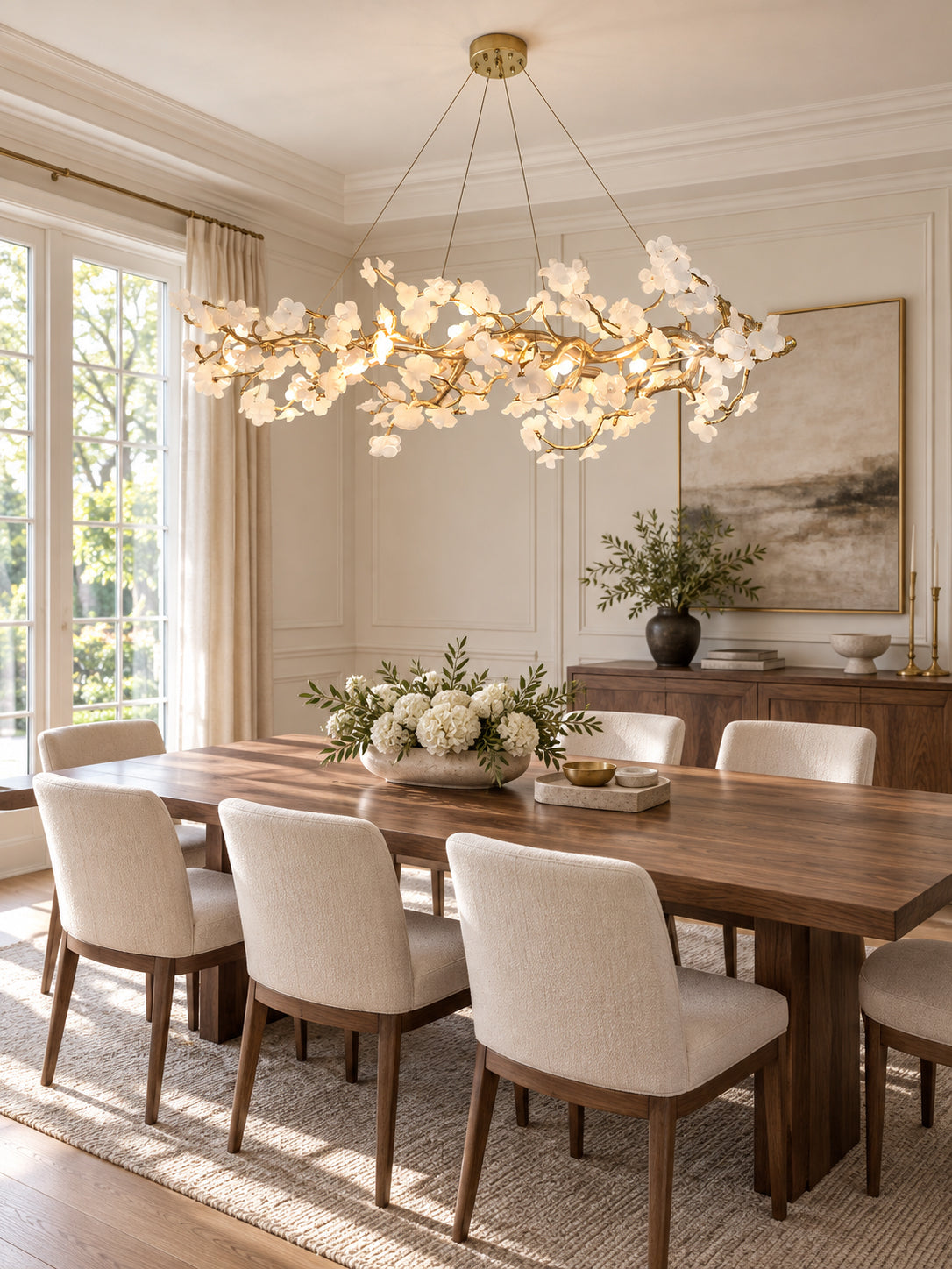 Farringstone Sculptural Blossom Linear Chandelier