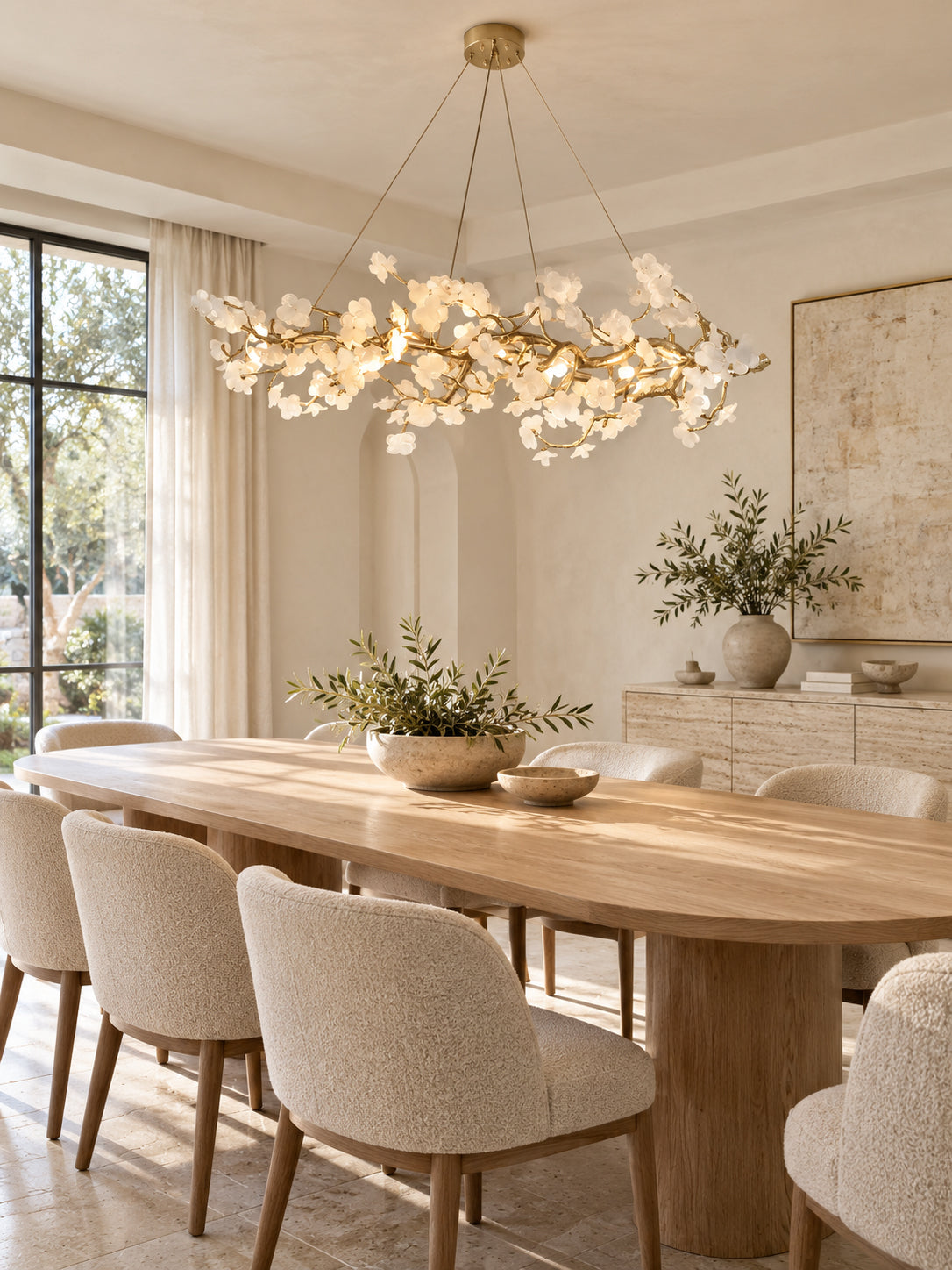 Farringstone Sculptural Blossom Linear Chandelier