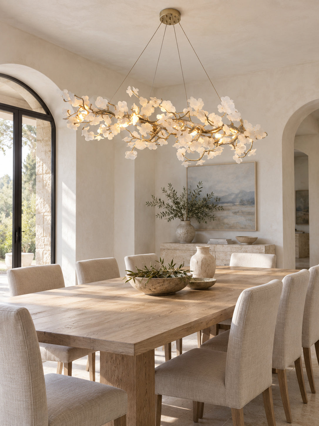 Farringstone Sculptural Blossom Linear Chandelier