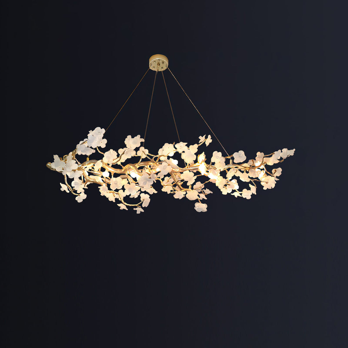Farringstone Sculptural Blossom Linear Chandelier
