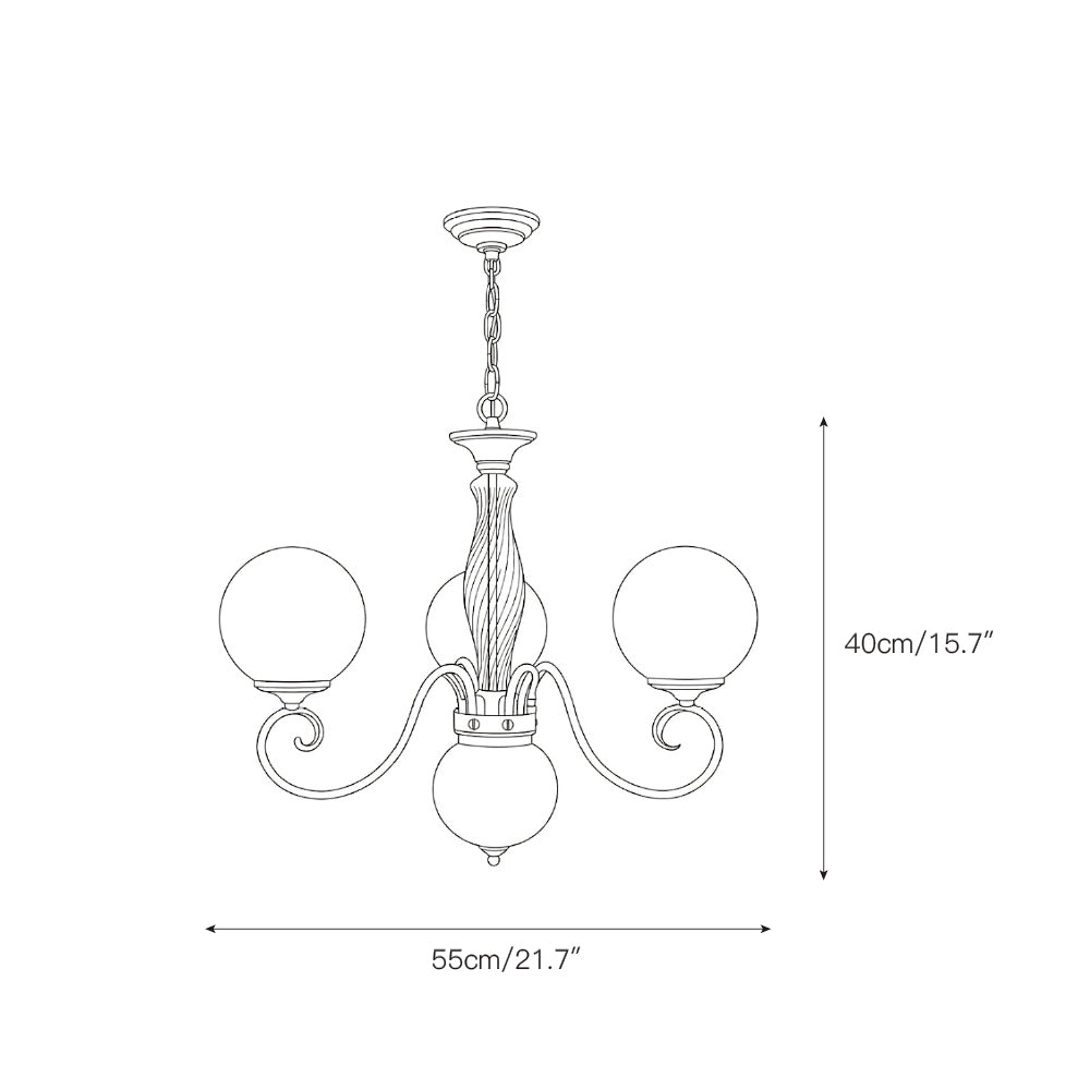 Jamae Glass Chandelier
