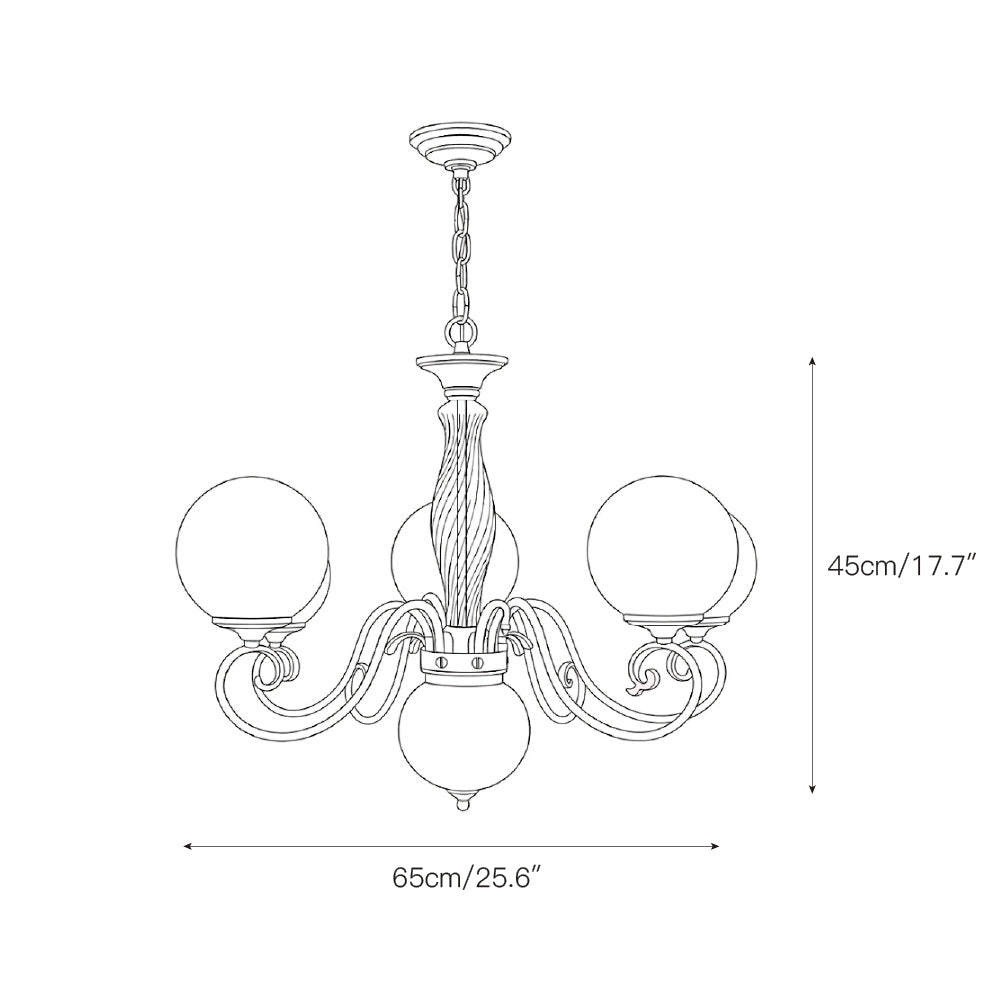 Jamae Glass Chandelier