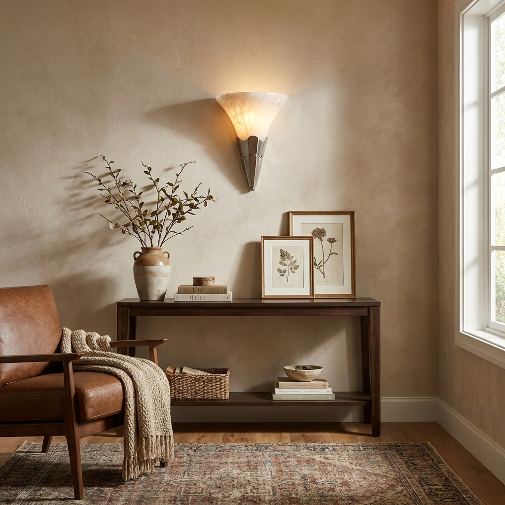 Lintonwick Alabaster Wall Sconce