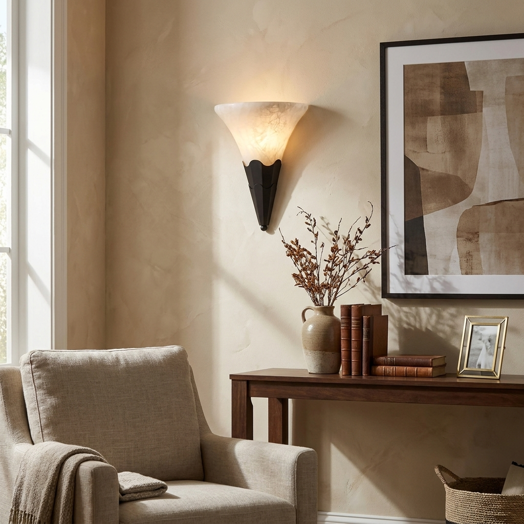 Lintonwick Alabaster Wall Sconce