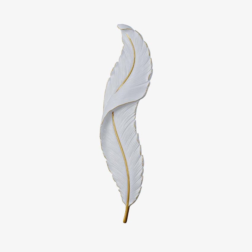 Arvess Individual Creativity Feather Resin Wall Lamp