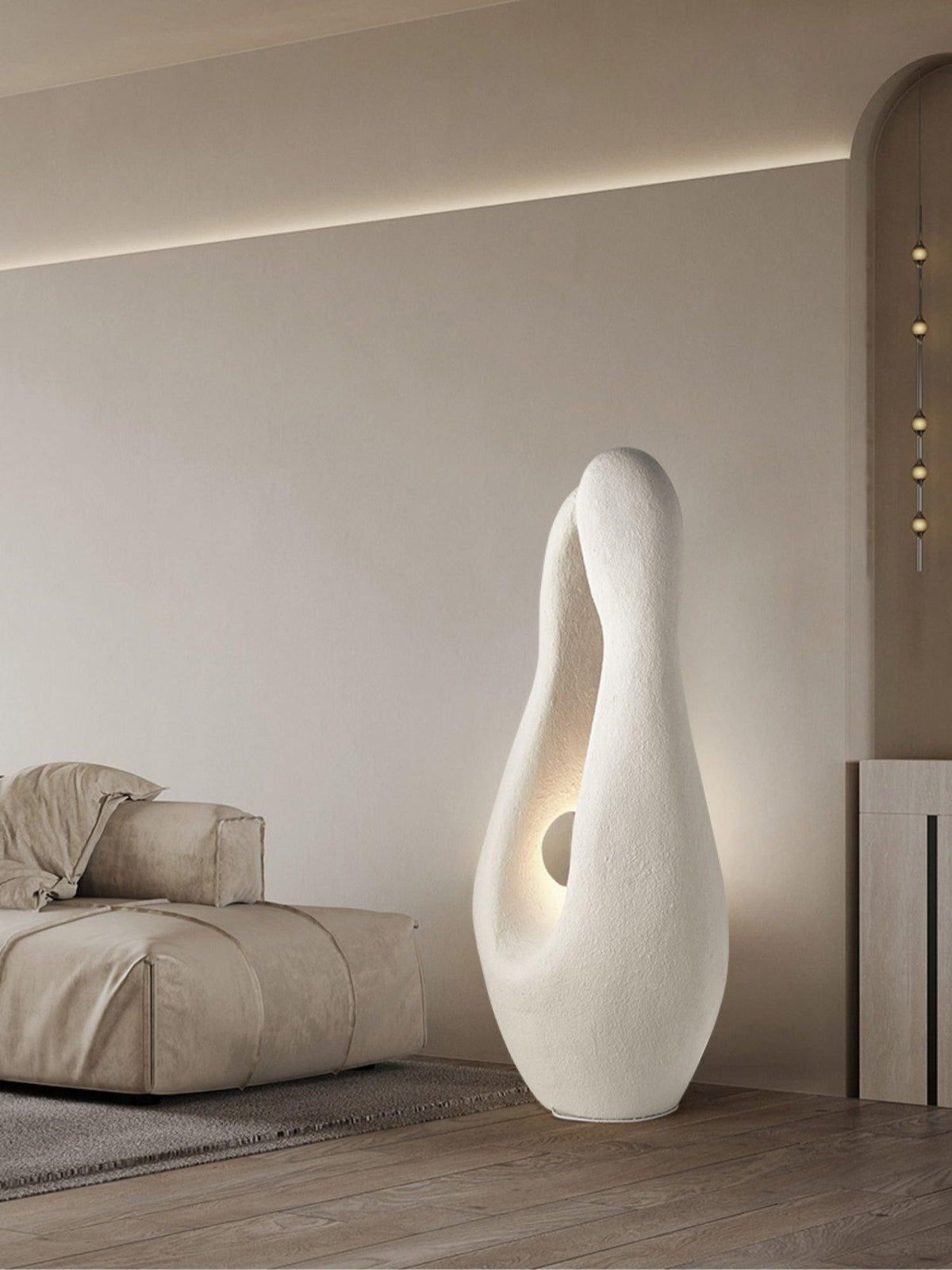 Luo Minimalist Polystyrene Floor Lamp