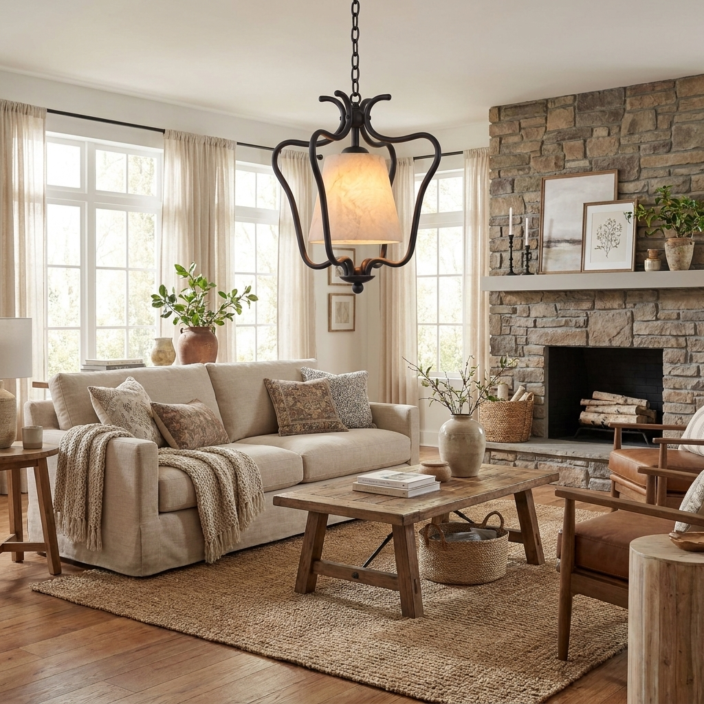 Pembermere Alabaster Lantern Pendant Lamp