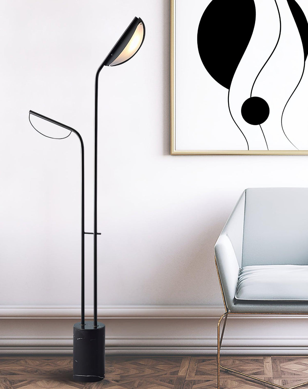 Selarielle Minimalist Marble Floor Lamp