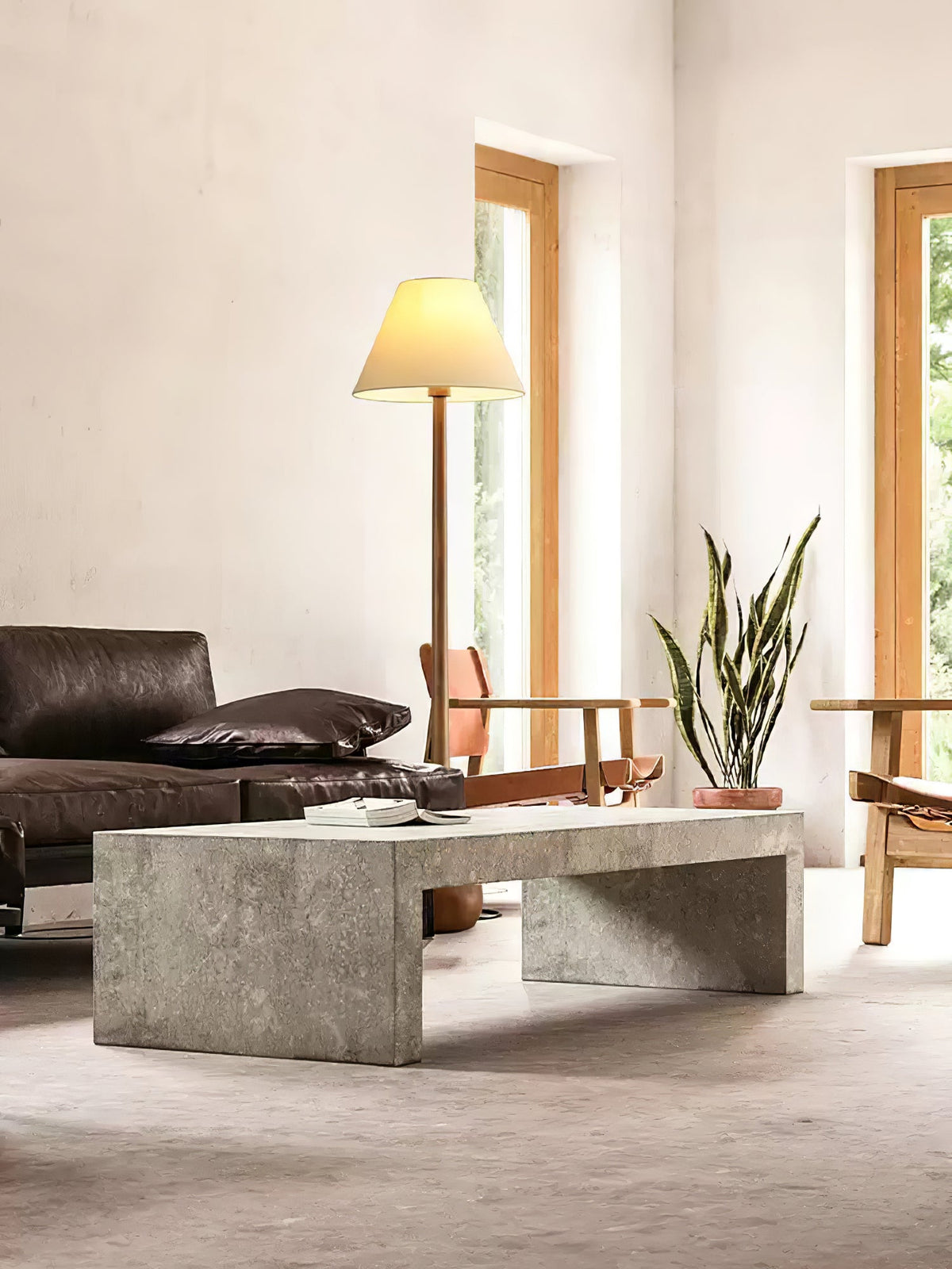 Elviseria Organic Wooden Floor Lamp