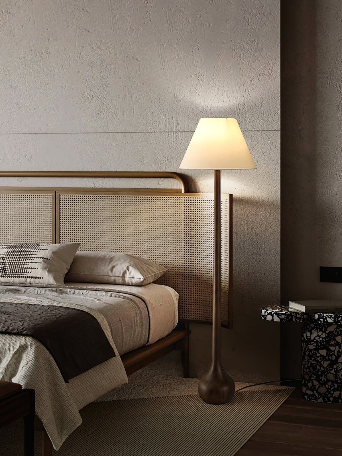 Elviseria Organic Wooden Floor Lamp