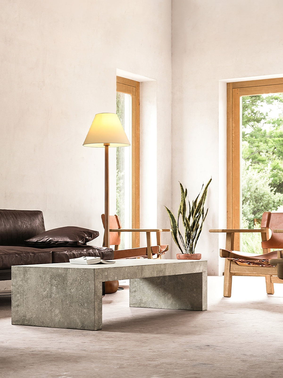 Elviseria Organic Wooden Floor Lamp