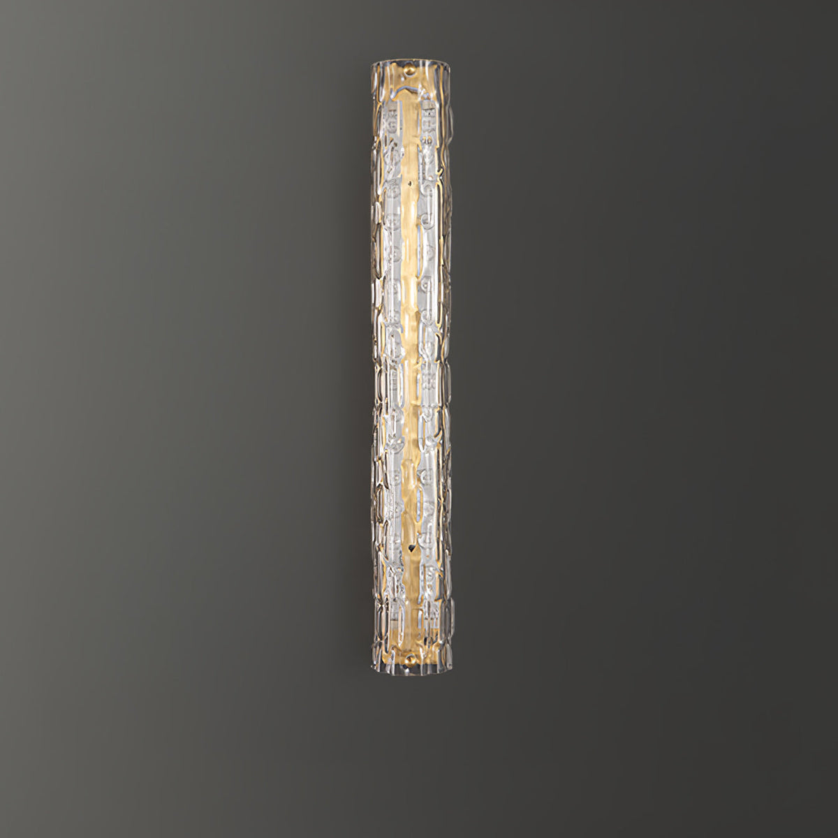 Bexley Brass Glass Glam Wall Lamp