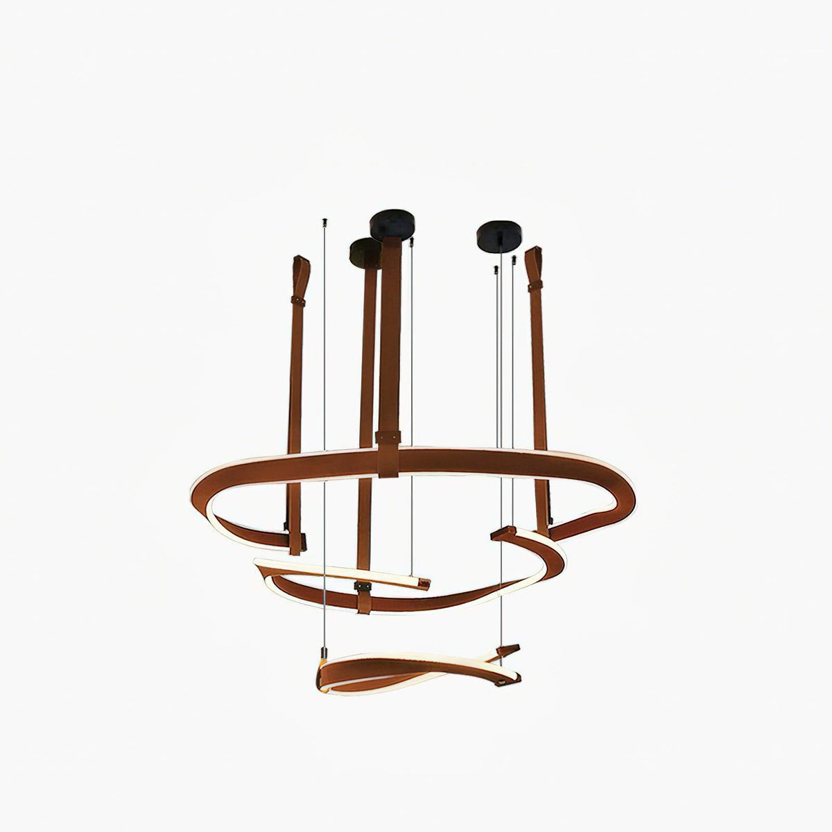 Cesorora Curved Artificial Leather Chandelier