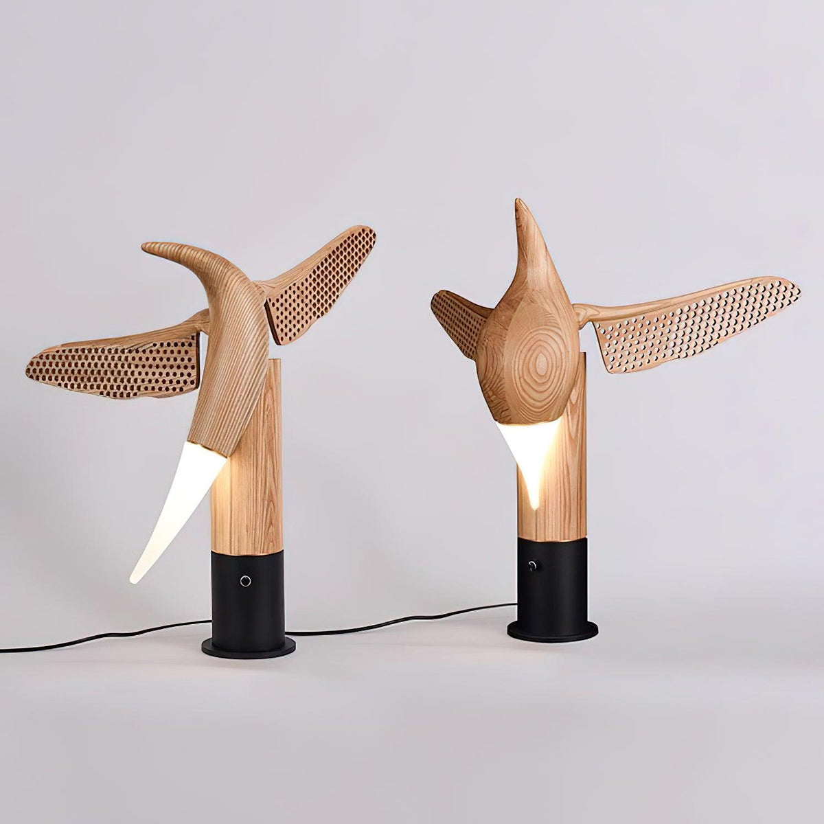 Sylueria Contemporary Wood Table Lamp