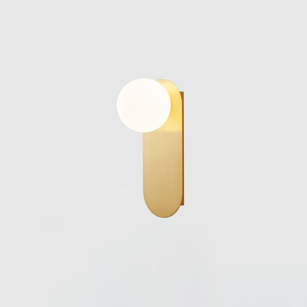 Eiralina Flat Base Globe Brass Glass Sconce Wall lamp