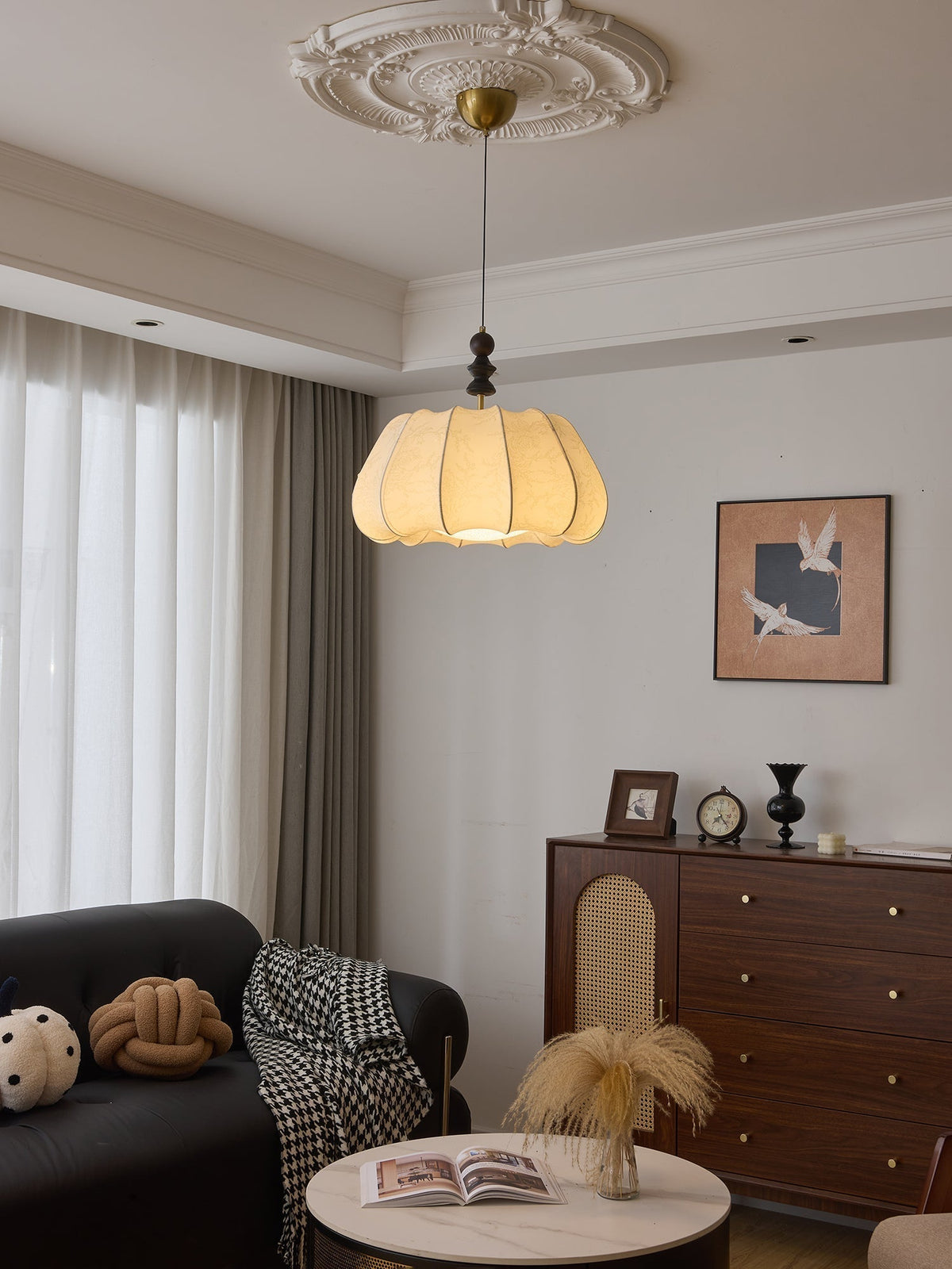 Asolira Elegance Vintage Wood Pendant Lamp
