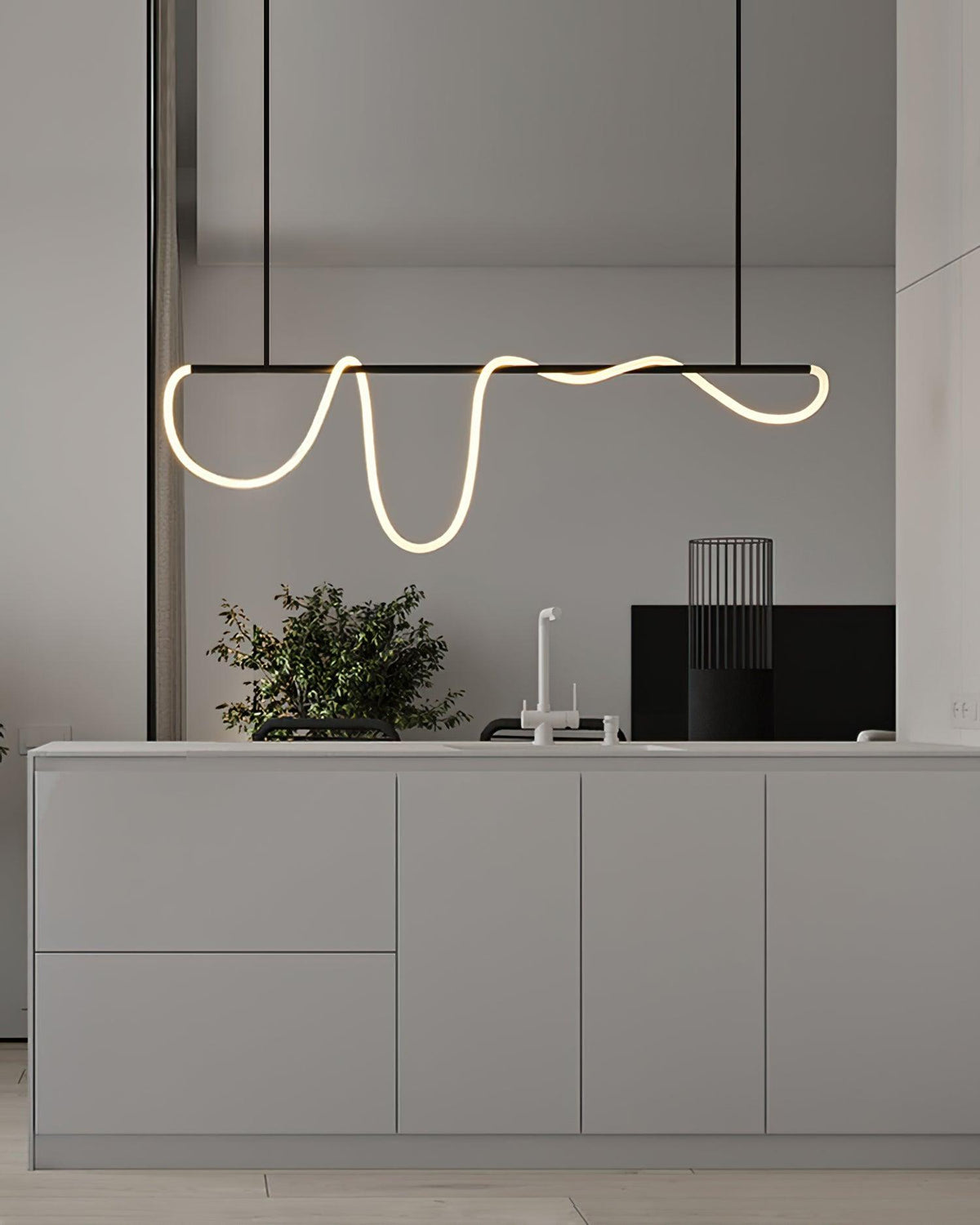 Vocor Chandelier Flexible Silicone Curve Modern Elegant