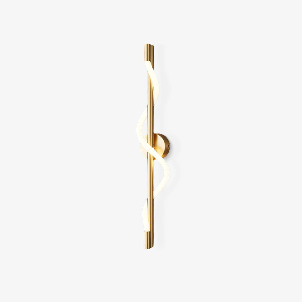 Fidora Sculptural Brass Silicone Wall Lamp