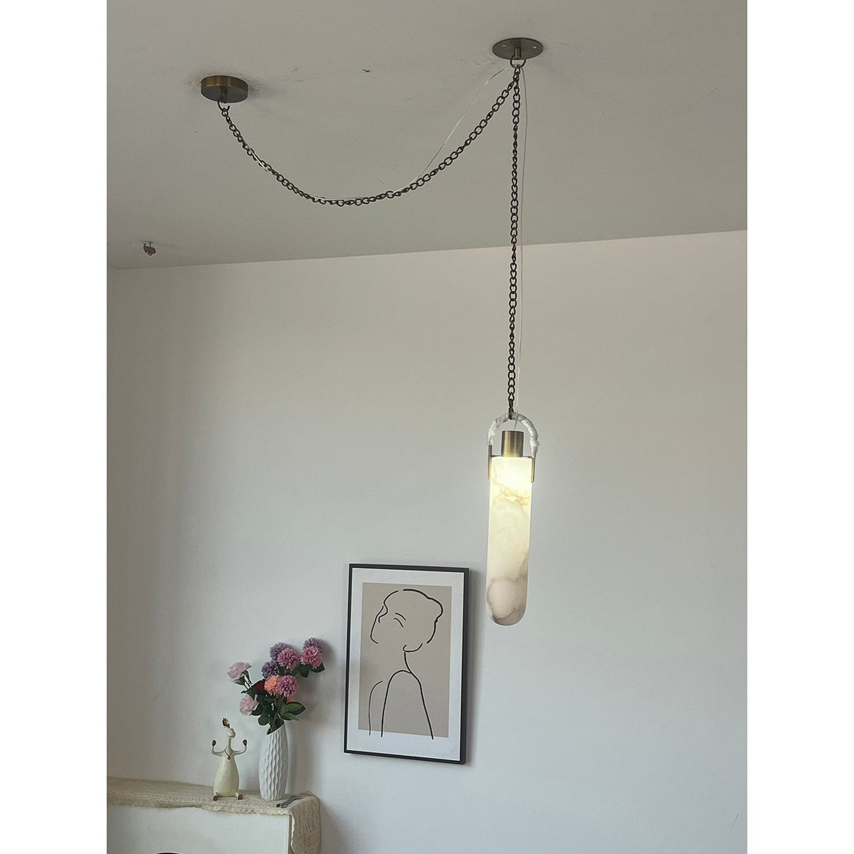 Hagan Alabaster Pendant Light