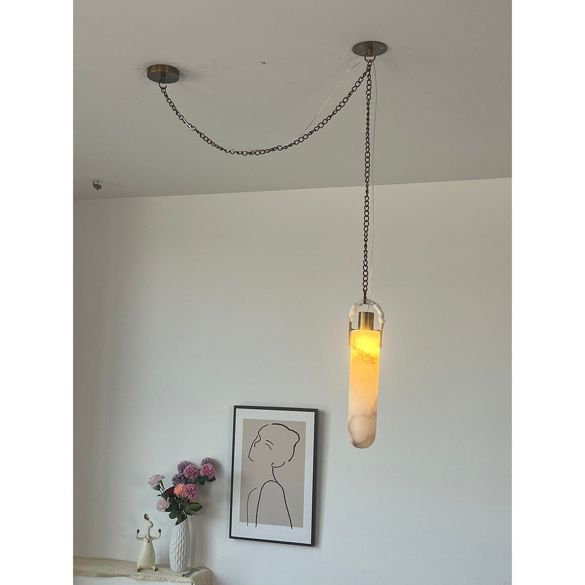 Hagan Alabaster Pendant Light