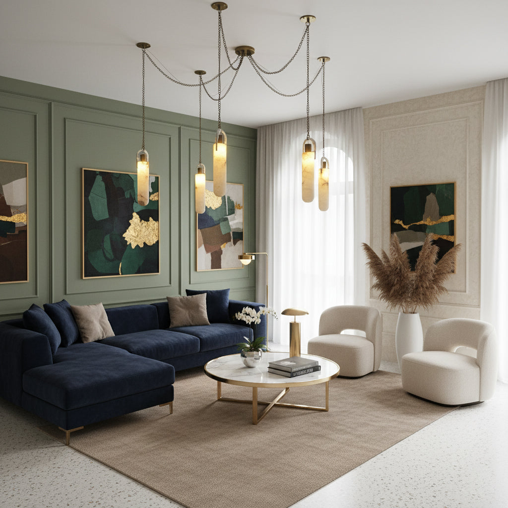 Hagan Alabaster Pendant Light