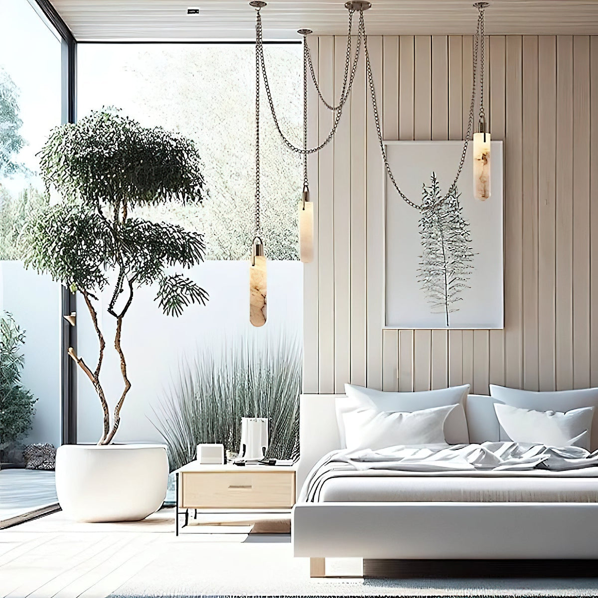 Hagan Alabaster Pendant Light