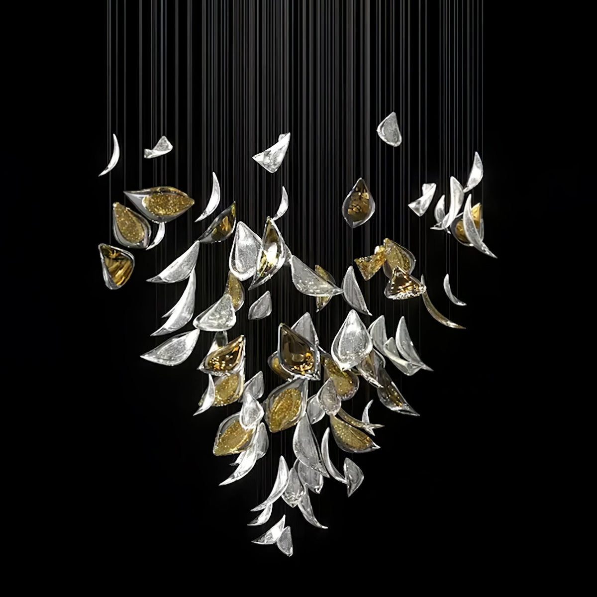 Avynen Crystal Petal Chandelier